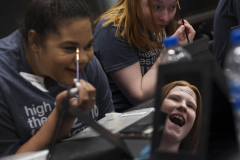 Students from across the Capital Region filled Proctors for the High School Theatre Festival Wednesday. April 11, 2018. Over 160 students from seven schools took part in workshops ranging from improv to Shakespeare, dance to make-up.