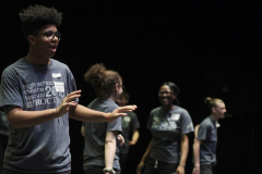 Students from across the Capital Region filled Proctors for the High School Theatre Festival Wednesday. April 11, 2018. Over 160 students from seven schools took part in workshops ranging from improv to Shakespeare, dance to make-up.
