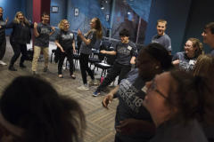 Students from across the Capital Region filled Proctors for the High School Theatre Festival Wednesday. April 11, 2018. Over 160 students from seven schools took part in workshops ranging from improv to Shakespeare, dance to make-up.