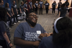 Students from across the Capital Region filled Proctors for the High School Theatre Festival Wednesday. April 11, 2018. Over 160 students from seven schools took part in workshops ranging from improv to Shakespeare, dance to make-up.