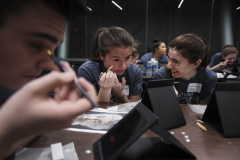 Students from across the Capital Region filled Proctors for the High School Theatre Festival Wednesday. April 11, 2018. Over 160 students from seven schools took part in workshops ranging from improv to Shakespeare, dance to make-up.