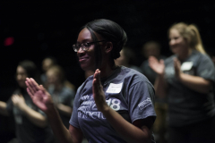 Students from across the Capital Region filled Proctors for the High School Theatre Festival Wednesday. April 11, 2018. Over 160 students from seven schools took part in workshops ranging from improv to Shakespeare, dance to make-up.