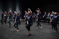 Students work on dance choreography during a workshop during the High School Theatre Festival at Proctors Thursday, April 18 2019. Over 250 students from 12 school across the Capital Region came together at Proctors for the 5th annual High School Theatre Festival.
