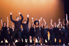Students from 30 schools Capital Region schools participate in the 3rd Annual High School Musical Theatre Awards on the MainStage at Proctors Saturday, May 11, 2019. Here, students from all 60 participating school perform the opening number, “Dancin’ on Broadway”.