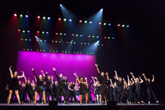 Students from 30 schools Capital Region schools participate in the 3rd Annual High School Musical Theatre Awards on the MainStage at Proctors Saturday, May 11, 2019. Here, students from all 60 participating school perform the opening number, “Dancin’ on Broadway”.