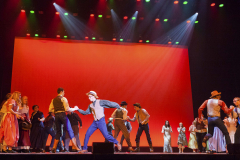 Students from Warrensburg Jr. Sr. High School perform “Farmer and the Cowman” from Rodgers and Hammerstien’s Oklahoma during the 3rd Annual High School Musical Theatre Awards on the MainStage at Proctors Saturday, May 11, 2019.