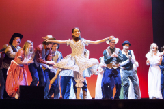 Students from Warrensburg Jr. Sr. High School perform “Farmer and the Cowman” from Rodgers and Hammerstien’s Oklahoma during the 3rd Annual High School Musical Theatre Awards on the MainStage at Proctors Saturday, May 11, 2019.