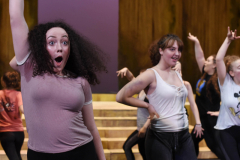 Broadway Camp students perform “My Stronest Suit” from Aida during rehearsal for the production Wednesday, July 25, 2018.
