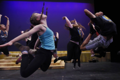 Broadway Camp students perform “Dance of the Robe” from Aida during rehearsal for the production Wednesday, July 25, 2018.
