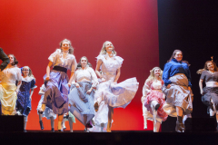Students from Warrensburg Jr. Sr. High School perform “Farmer and the Cowman” from Rodgers and Hammerstien’s Oklahoma during the 3rd Annual High School Musical Theatre Awards on the MainStage at Proctors Saturday, May 11, 2019.