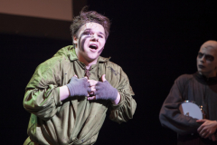 Students nominated for best actor and best actress perform medlies during the 3rd Annual High School Musical Theatre Awards on the MainStage at Proctors Saturday, May 11, 2019.  Michael Johnson from Hudson Falls, pictured here, won best actor for his role as Quasimodo in Hunchback of Notre Dame.