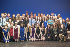 Students from 30 schools Capital Region schools participate in the 3rd Annual High School Musical Theatre Awards on the MainStage at Proctors Saturday, May 11, 2019. Here, winners pose with their awards.
