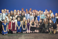 Students from 30 schools Capital Region schools participate in the 3rd Annual High School Musical Theatre Awards on the MainStage at Proctors Saturday, May 11, 2019. Here, winners pose with their awards.