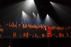 Students from 30 schools Capital Region schools participate in the 3rd Annual High School Musical Theatre Awards on the MainStage at Proctors Saturday, May 11, 2019. Here, they perform the closing number, “You Will Be Found” from Dear Evan Hansen.