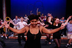 Broadway Camp students rehearse a number from Pippin at Proctors Friday, July 21, 2017.
