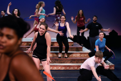 Broadway Camp students rehearse a number from Pippin at Proctors Friday, July 21, 2017.