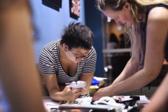 Students create animal characters in the Character Creation summer camp at Proctors Tuesday, June 9, 2019.