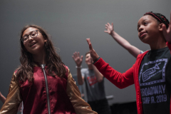 Broadway Camp Jr. students rehearse for their showcase during camp at Proctors Thursday, July 11, 2019.