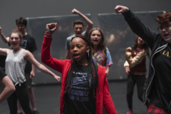 Broadway Camp Jr. students rehearse for their showcase during camp at Proctors Thursday, July 11, 2019.