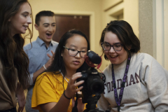 Students in Reel Adventures film scenes from their scripts at Proctors Wednesday, July 31, 2019.
