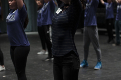Students work on dance choreography during a workshop during the High School Theatre Festival at Proctors Thursday, April 18 2019. Over 250 students from 12 school across the Capital Region came together at Proctors for the 5th annual High School Theatre Festival.