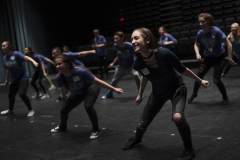 Students work on dance choreography during a workshop during the High School Theatre Festival at Proctors Thursday, April 18 2019. Over 250 students from 12 school across the Capital Region came together at Proctors for the 5th annual High School Theatre Festival.